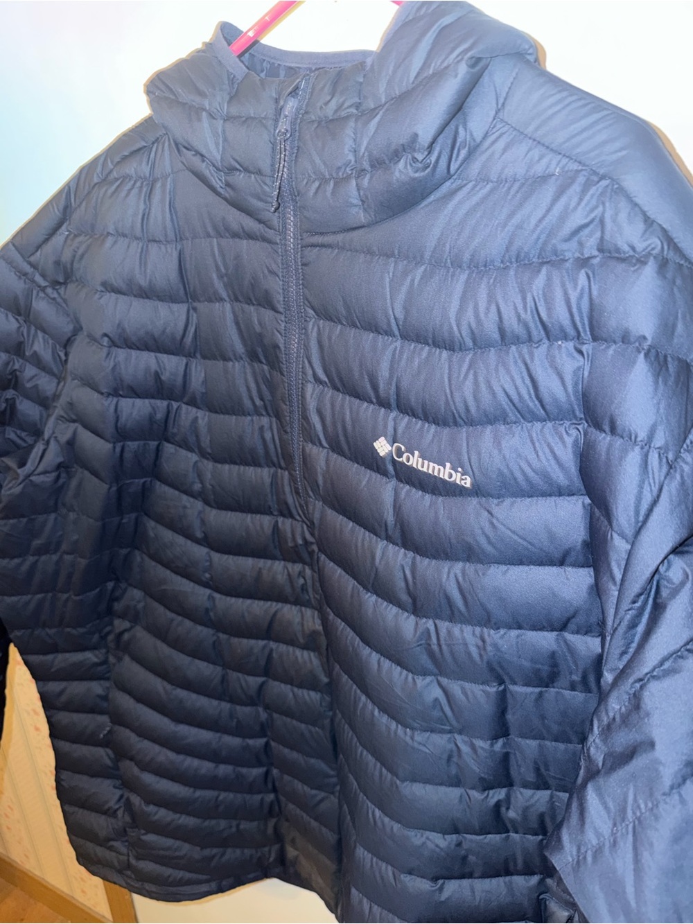 Columbia Navy Quilted Puffer Jacket